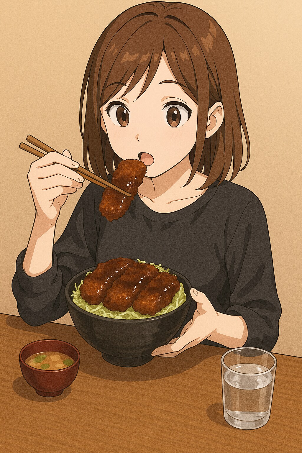 ソースカツ丼 | の人気AIイラスト・グラビア