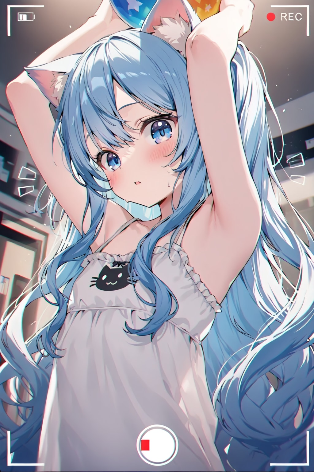 LILACちゃんの次の子を捕まえる練習をしているさくら | の人気AIイラスト・グラビア