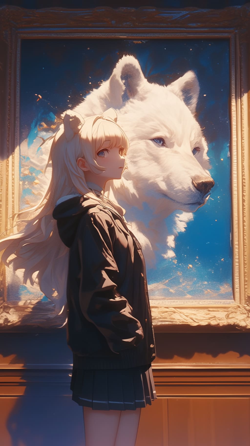 くま娘と絵画🖼️🐾