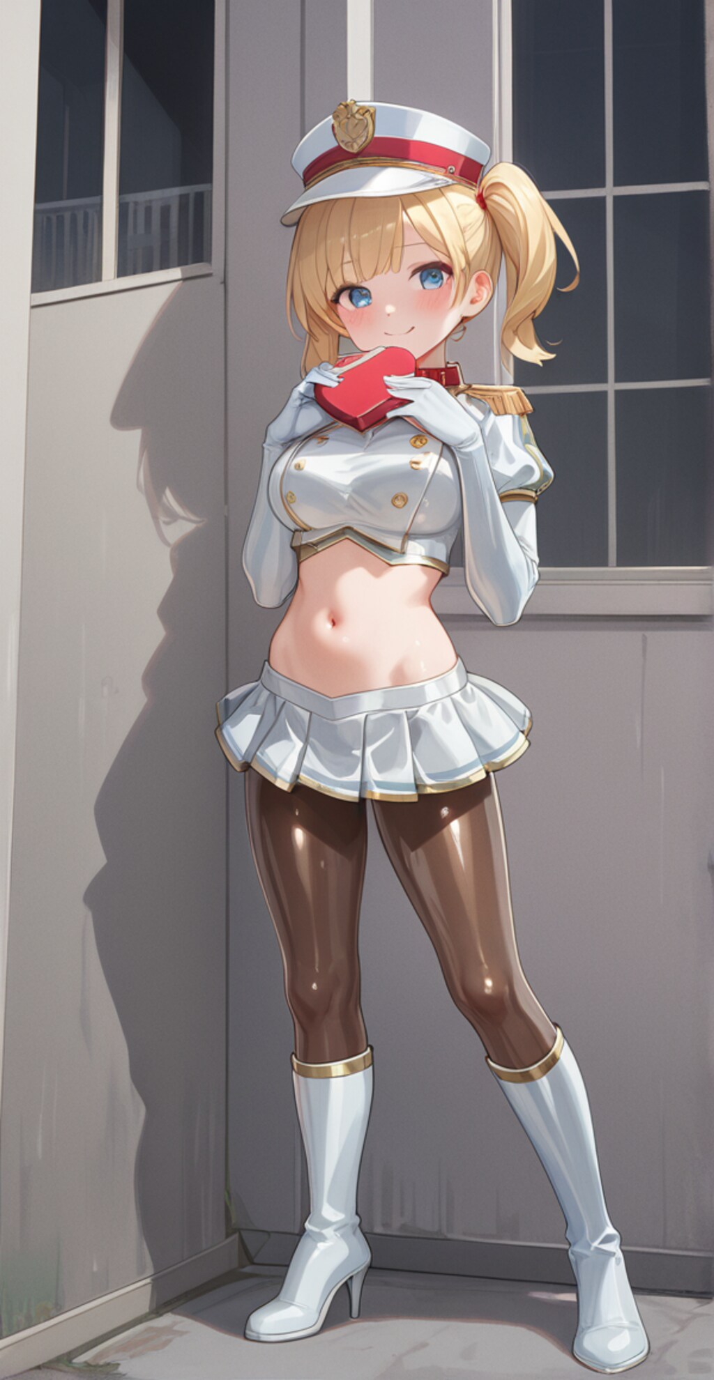 カラーガードコスでバレンタイン・・・