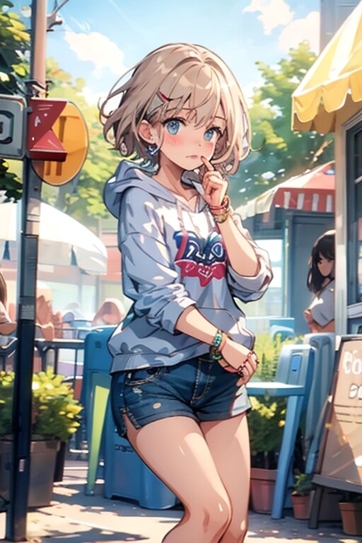 ショートパンツ | の人気AIイラスト・グラビア