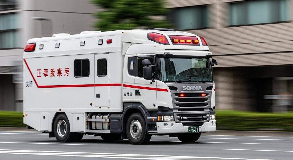 スカニアトラック救急車