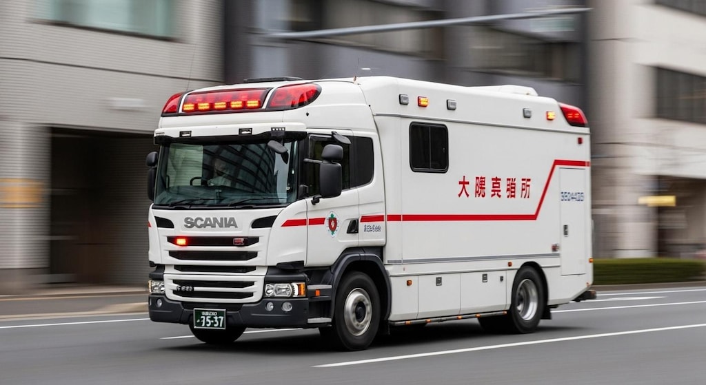 スカニアトラック救急車