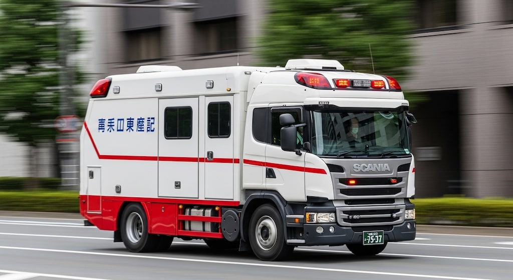 スカニアトラック救急車