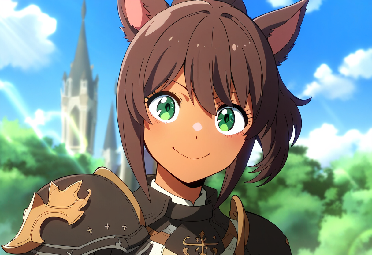 褐色ミコッテちゃん　冒険に行く
