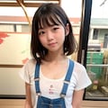 オーバーオールの娘　着衣 4枚目