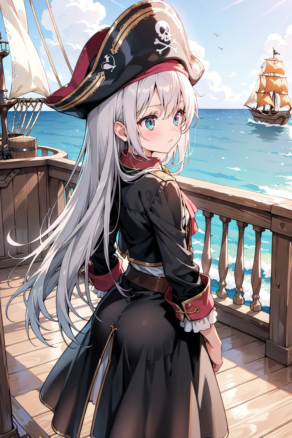 海賊銀髪ちゃん | の人気AIイラスト・グラビア
