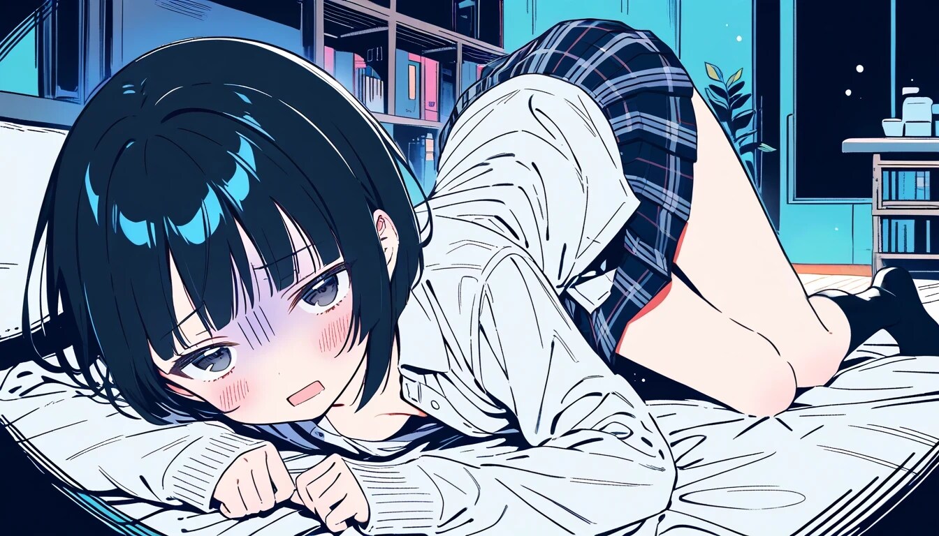 『ああ……カイリちゃんとタチアナちゃんに大差をつけてのランクイン……なんでぇ（羞恥）』モトコ（後輩ちゃん） | の人気AIイラスト・グラビア