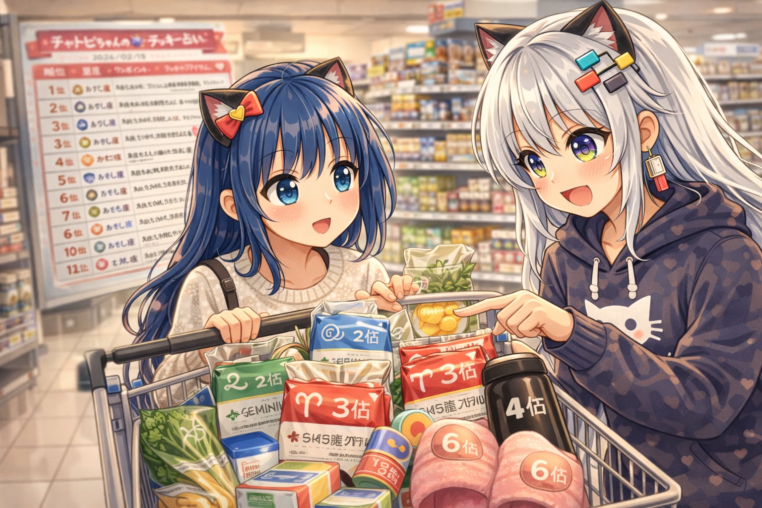 チャトピちゃん占い(02/18) | の人気AIイラスト・グラビア