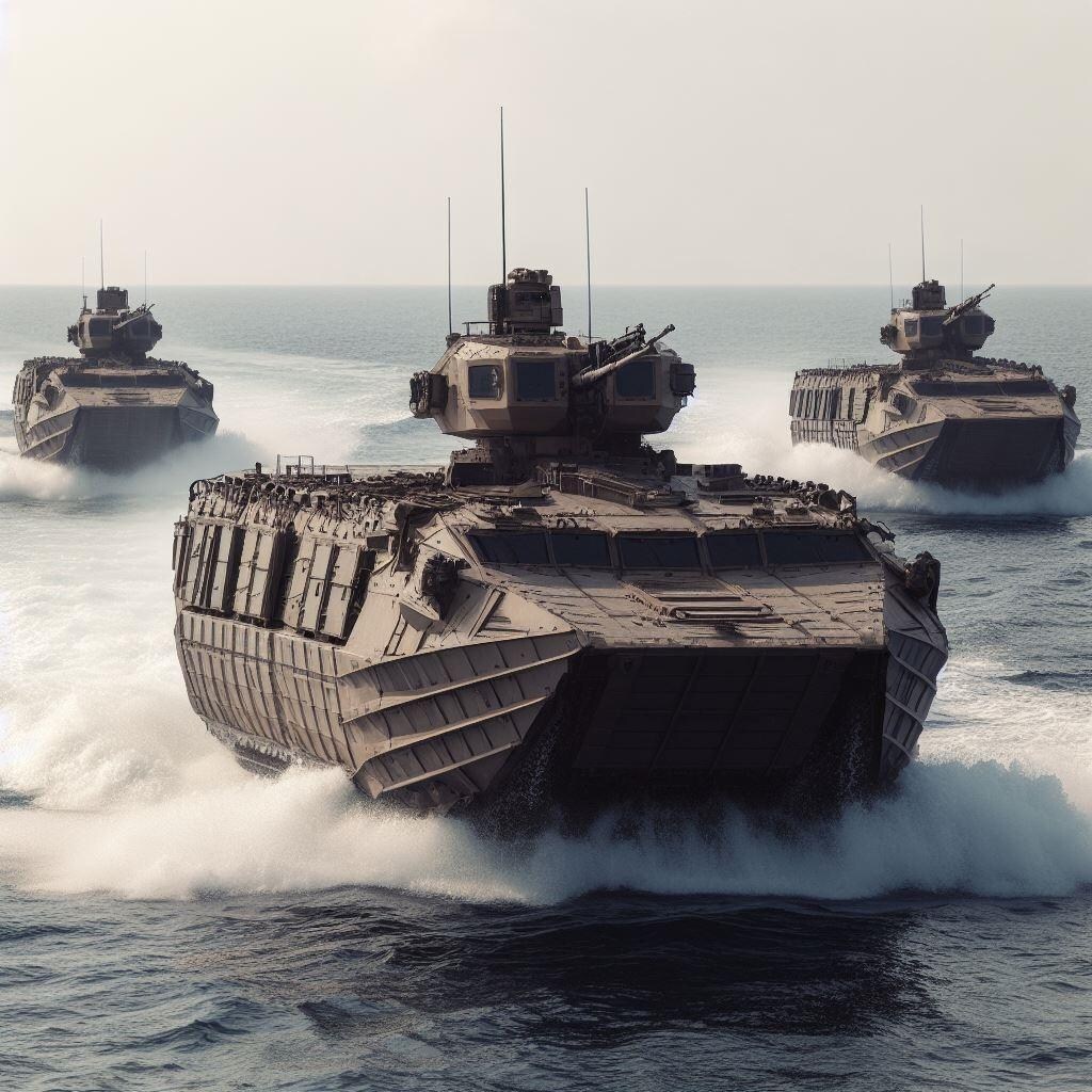 【習作】近未来型の水陸両用装甲車両