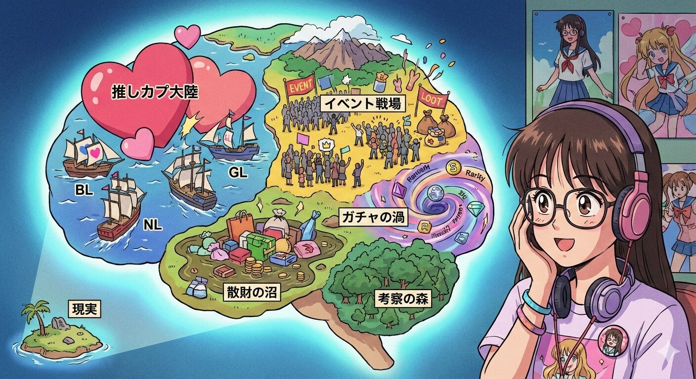 オタク女子脳内地図