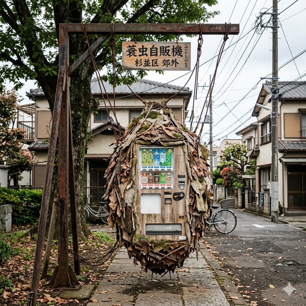 蓑虫の自販機