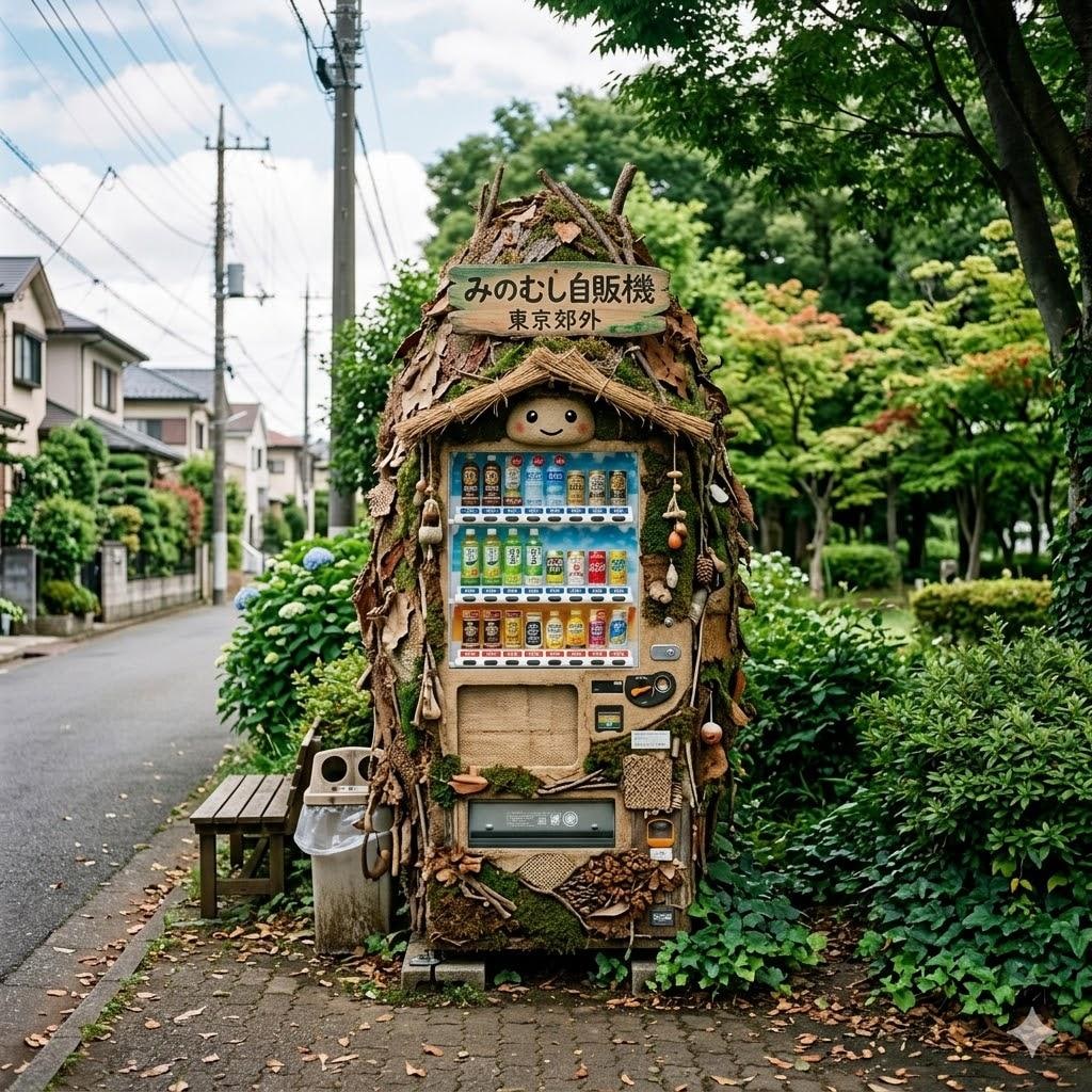 蓑虫の自販機