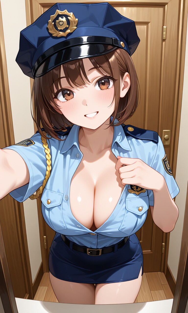 自撮りちゃん　～婦警さんに挑戦～