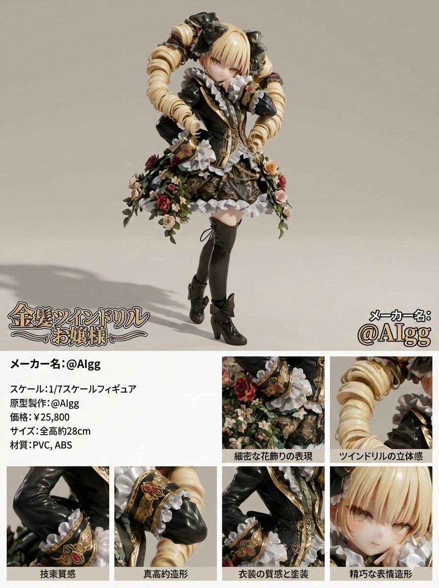 金髪ツインドリルお嬢様の商品紹介 | の人気AIイラスト・グラビア