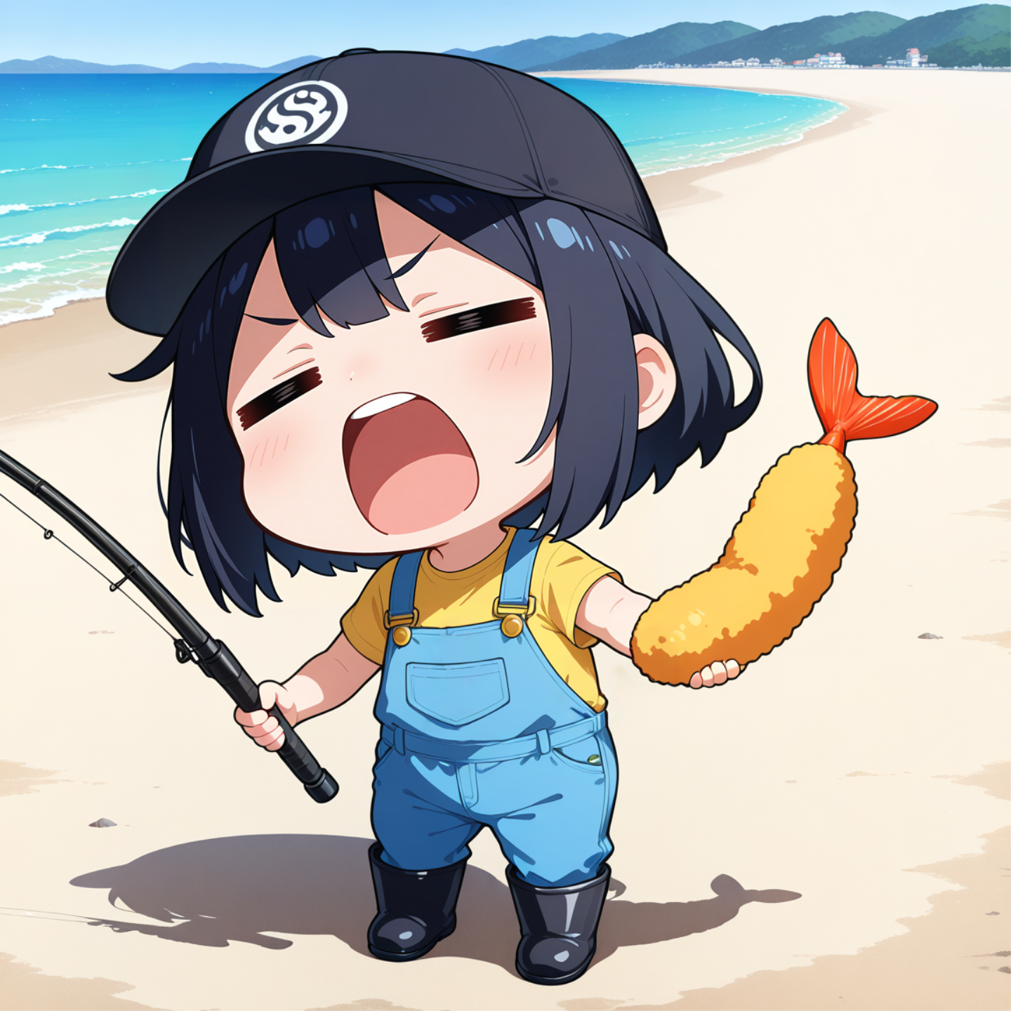 エビが釣れたぞー | の人気AIイラスト・グラビア