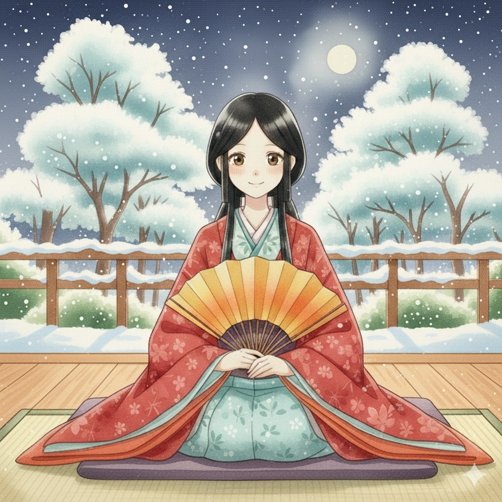 平安貴族女子（冬）