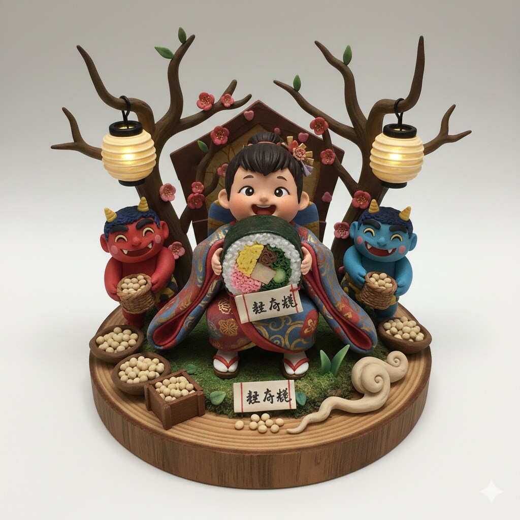 節分のフィギュア | の人気AIイラスト・グラビア