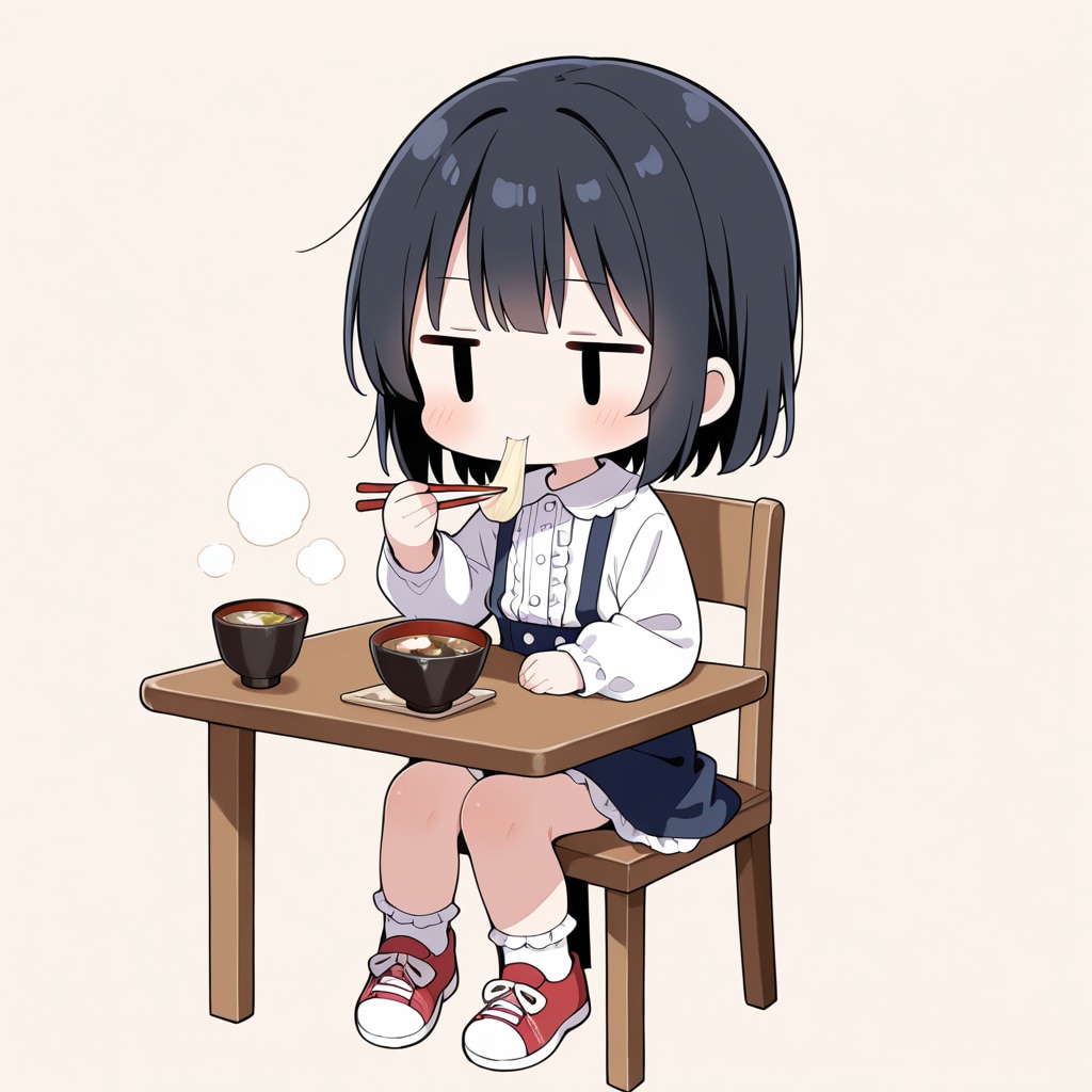 味噌汁を飲む（いつもの御飯ｗ）