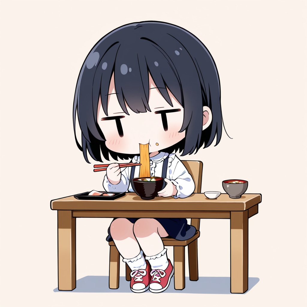 味噌汁を飲む（いつもの御飯ｗ）