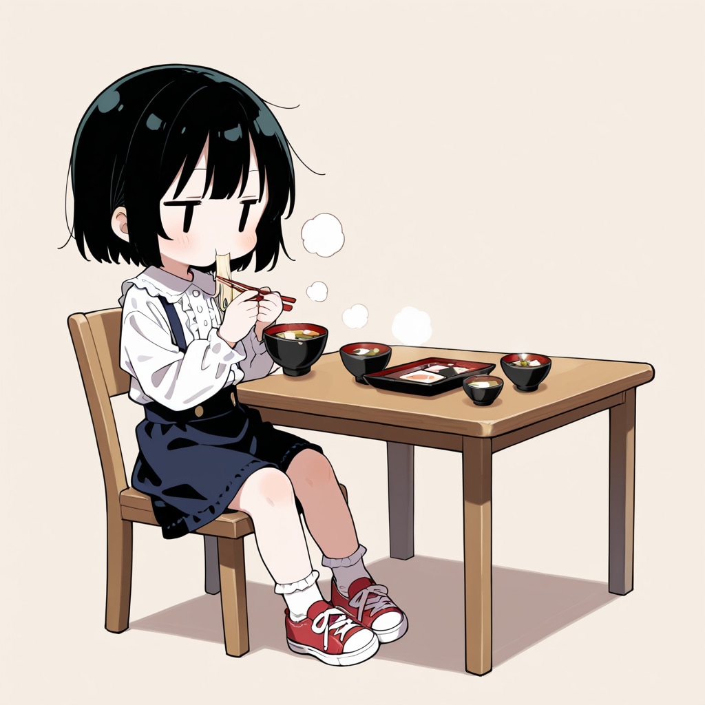 味噌汁を飲む（いつもの御飯ｗ）