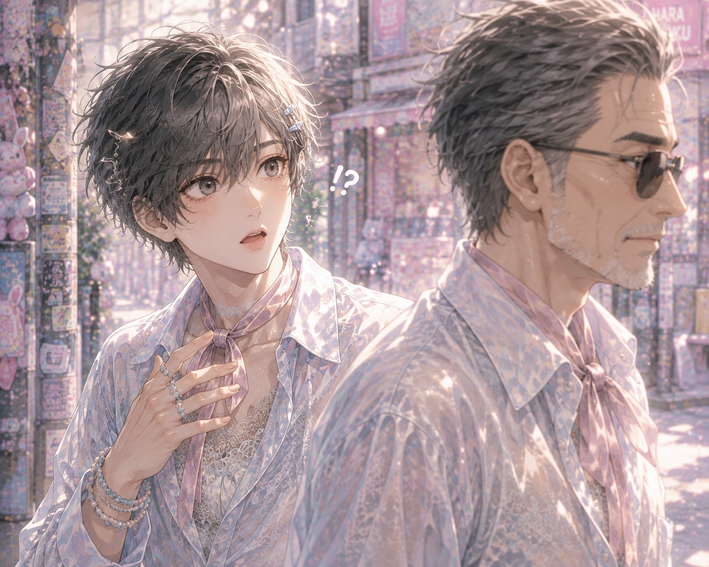 ガーリーな彼は、自分のセンスが被った事実に慄く | の人気AIイラスト・グラビア