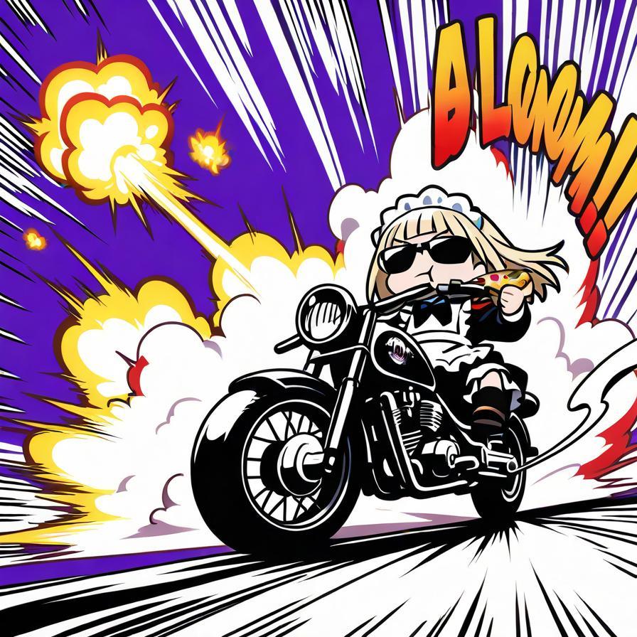 ﾌﾞｫｫｫｫﾝﾝ!!ﾄﾞﾄﾞﾄﾞｯ…ﾄﾞﾄﾞﾄﾞｯ…!!🏍💨💨 | の人気AIイラスト・グラビア