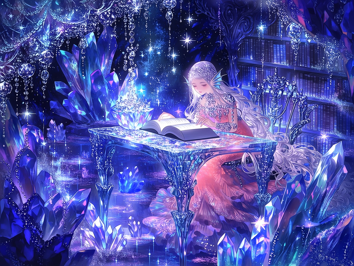 海底読書（６）虹宮あかり　niji7 | の人気AIイラスト・グラビア