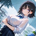 雨の中で待ち合わせ 3枚目