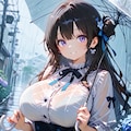 雨の中で待ち合わせ 4枚目