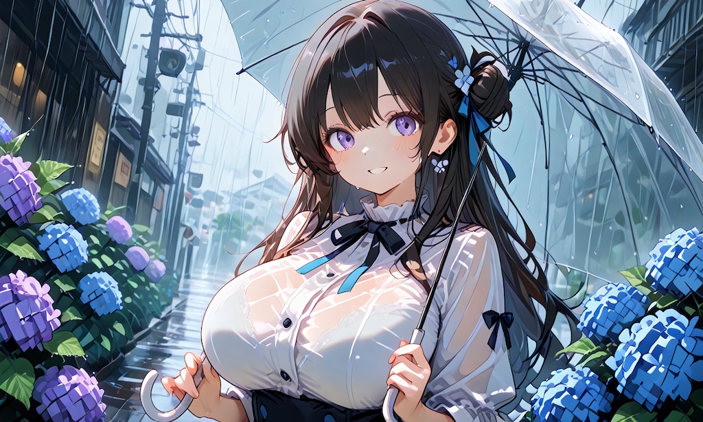 雨の中で待ち合わせ