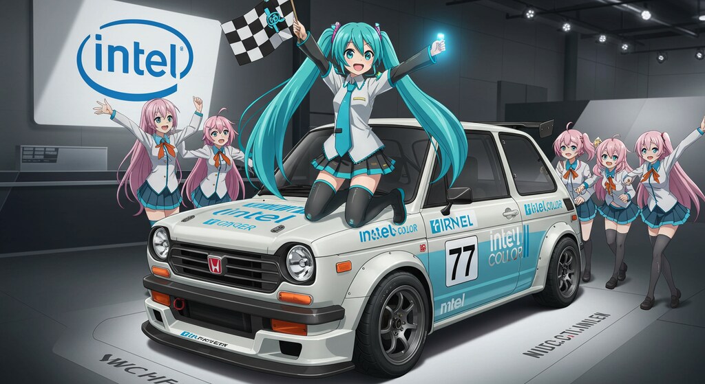 初音ミクとIntelN360