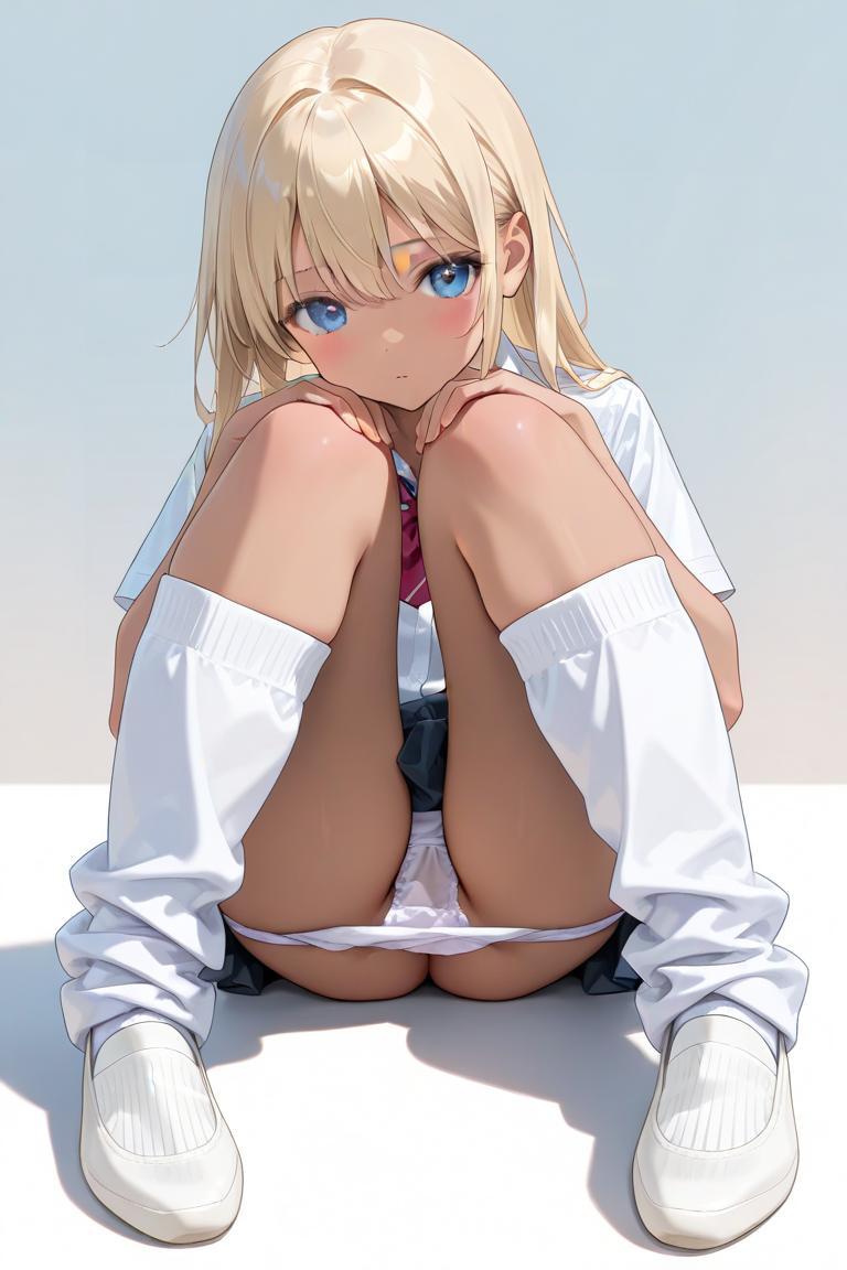 際どいサービスカット、JKちゃん。
