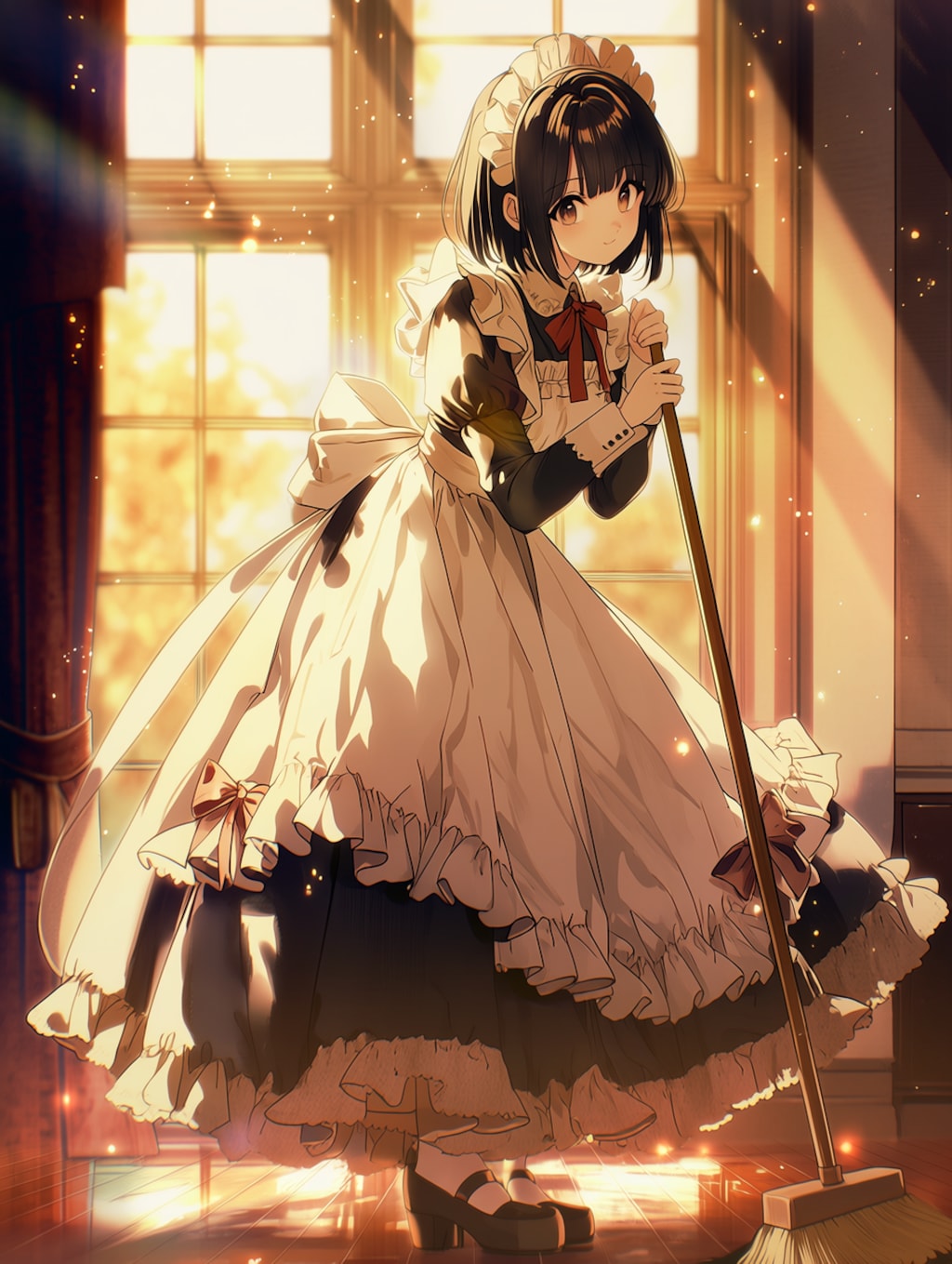 メイドドレス(フリルマシリボンマシ)