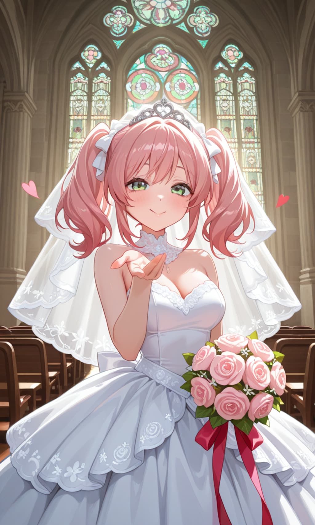 ツインテールの投げキッス♡