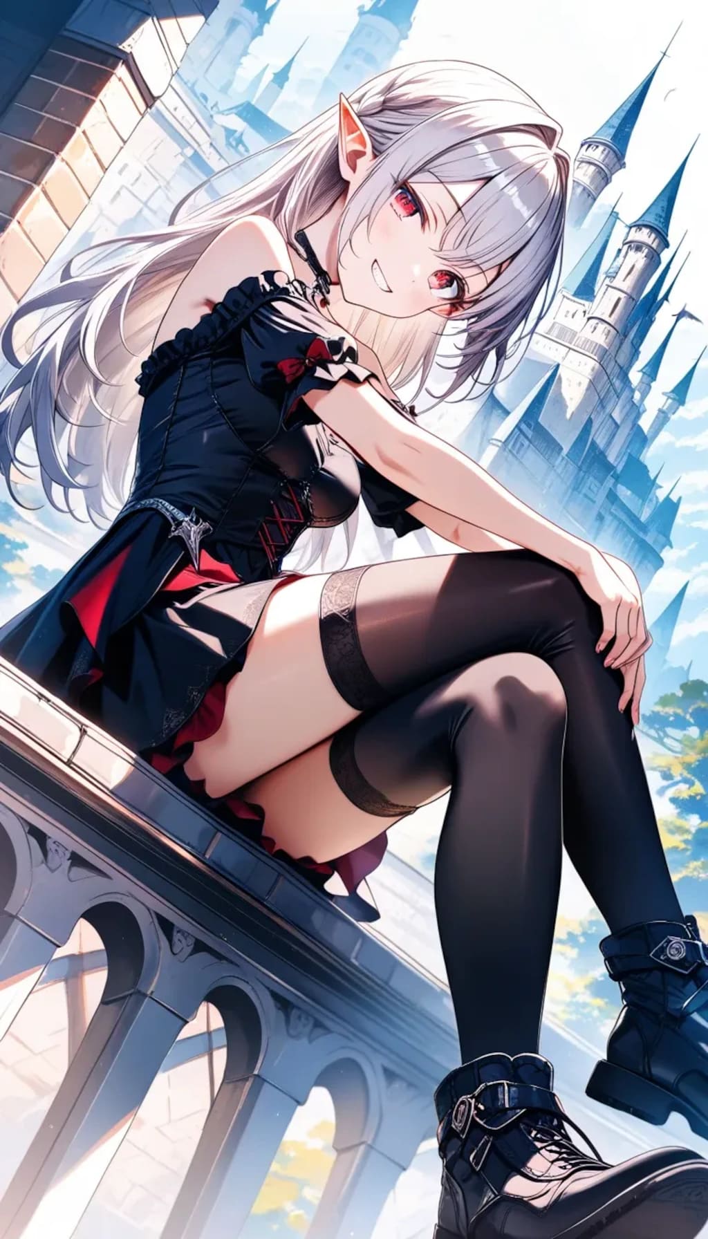 自撮り吸血鬼『見よこの脚線美！　ちらりもあるよ！！』アビゲイル（吸血鬼）