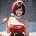 そりに乗ってノリノリです 3枚目