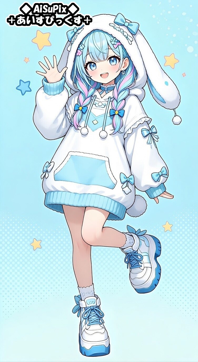 💙AiSuPix／うさ耳ロリィタの水宮枢ちゃん💙