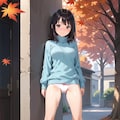 パンチラ秋ファッション 8枚目