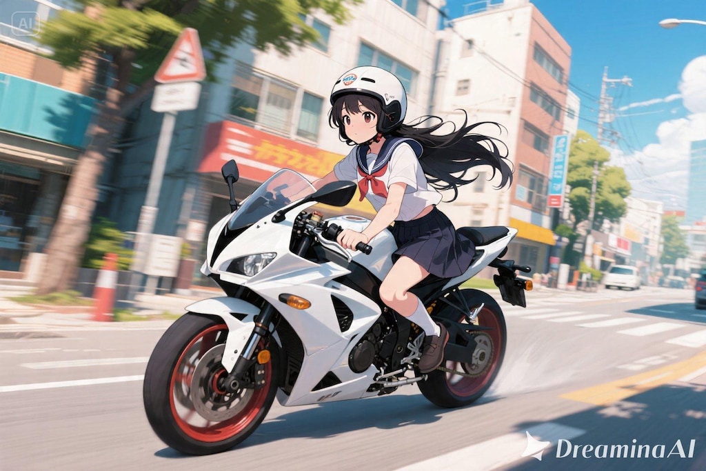 自転車デートをするみことちゃんと大惨寺住職のバイクで爆走するさくらちゃん
