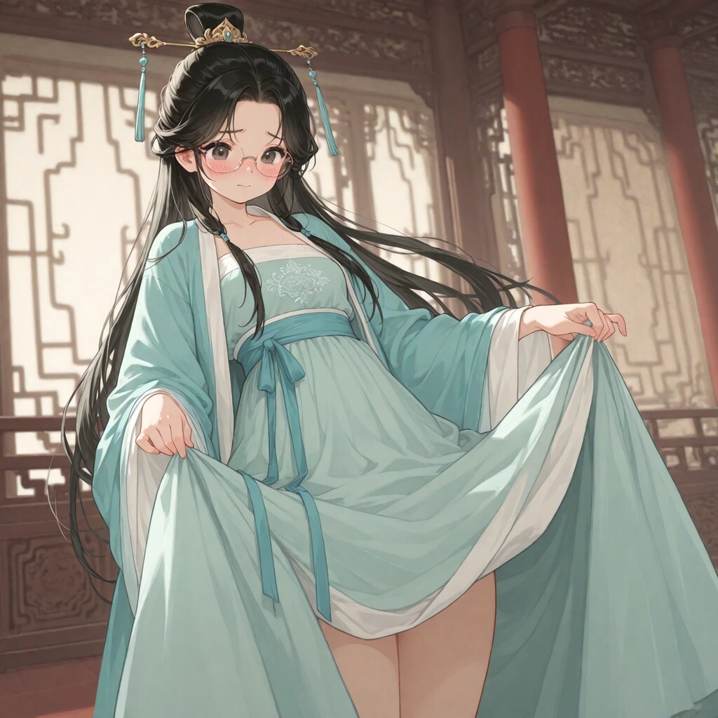 漢服と太もも