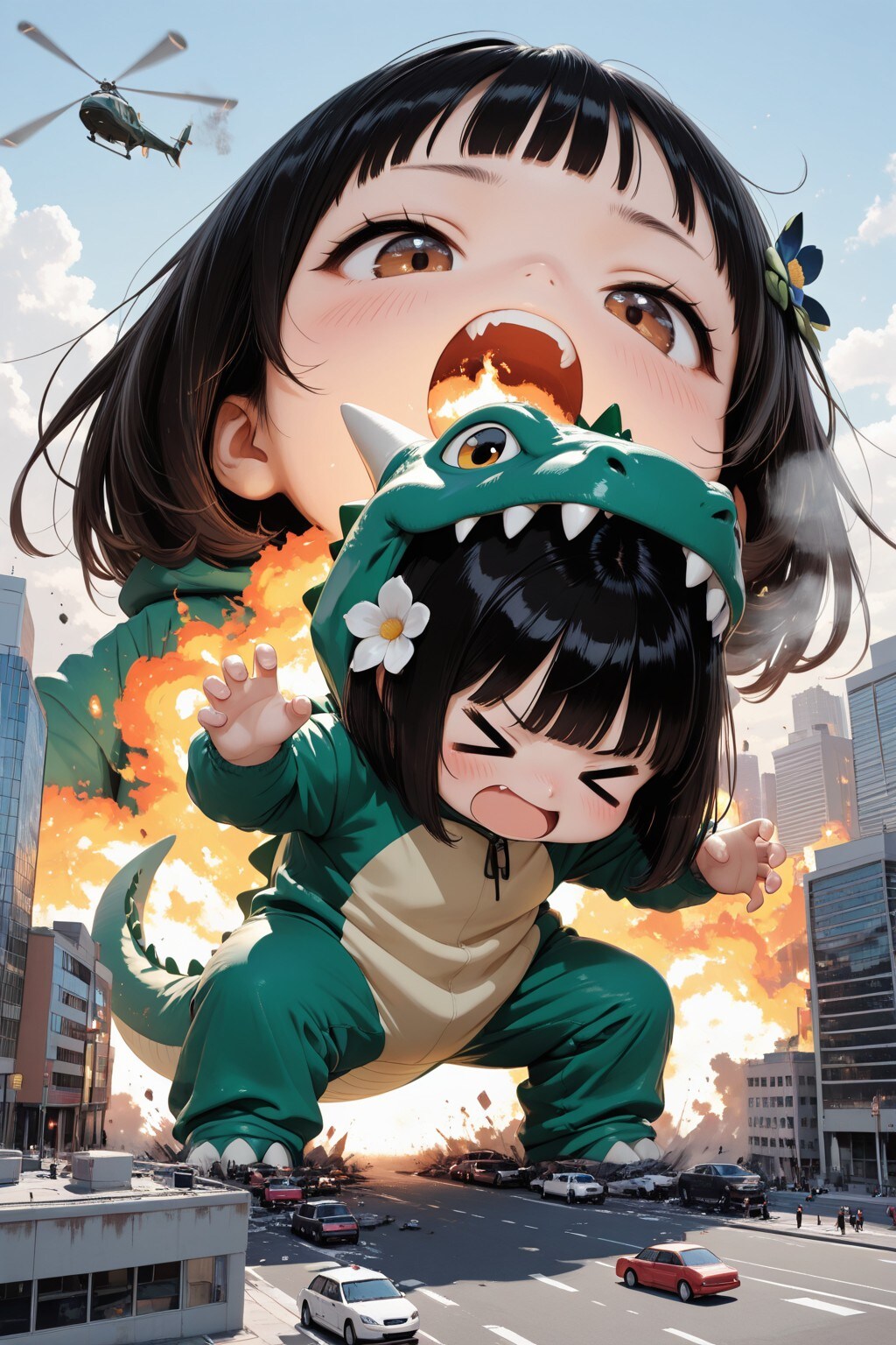Shin Kaiju Girl（妹をレンタルしました！「お兄ちゃん 夢の中で恐い怪獣さんになっちゃた！【The nightmare 篇】）