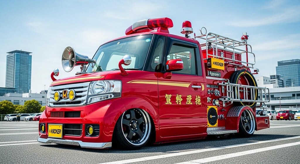 N-BOX消防車のドリ車