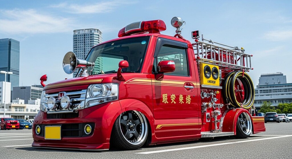 N-BOX消防車のドリ車