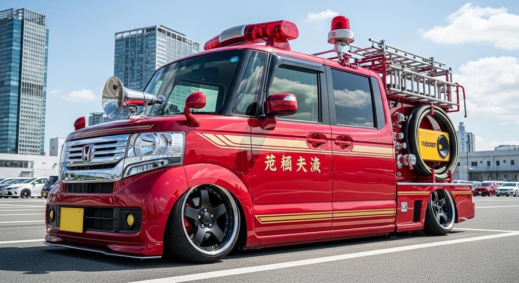 N-BOX消防車のドリ車