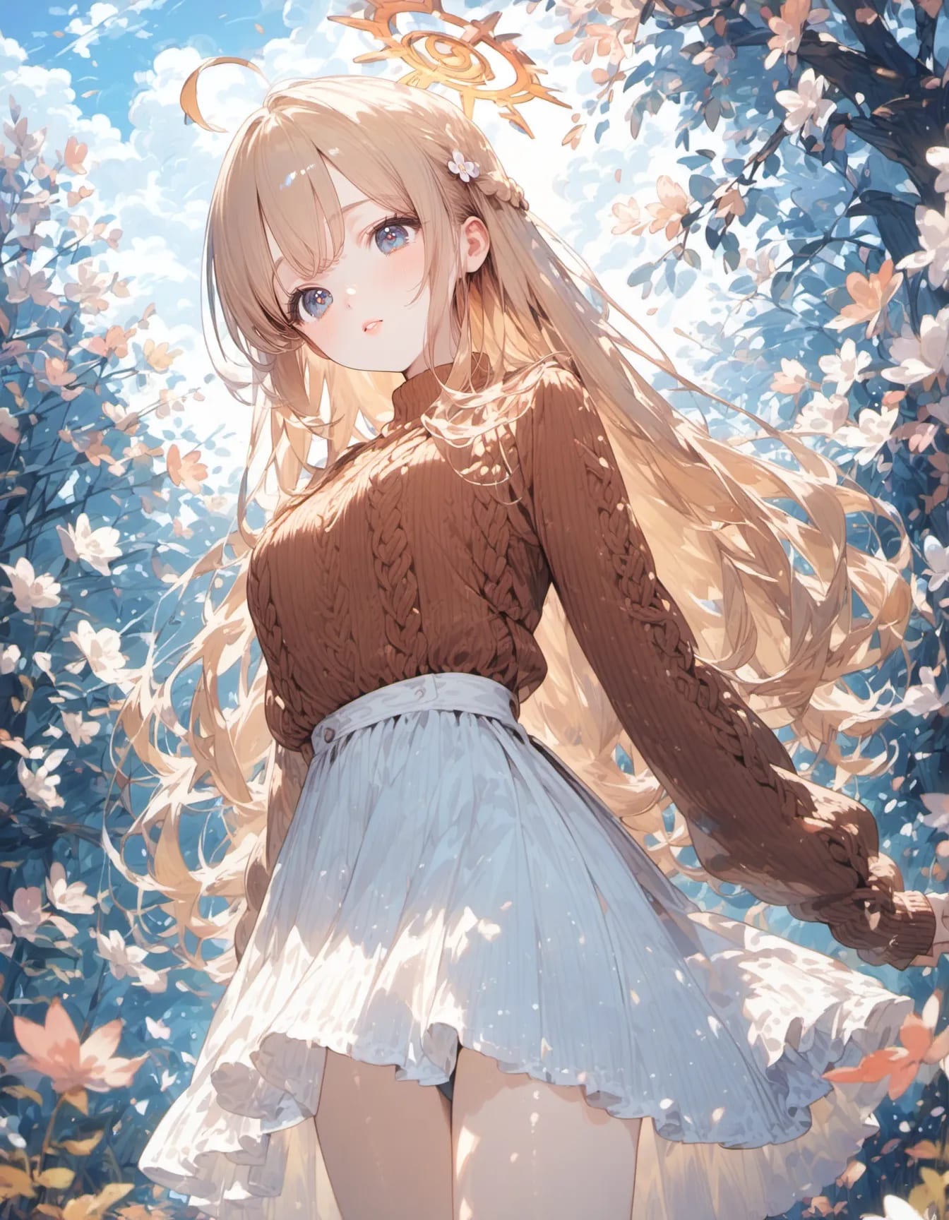 Halo in Blooming Silence | の人気AIイラスト・グラビア