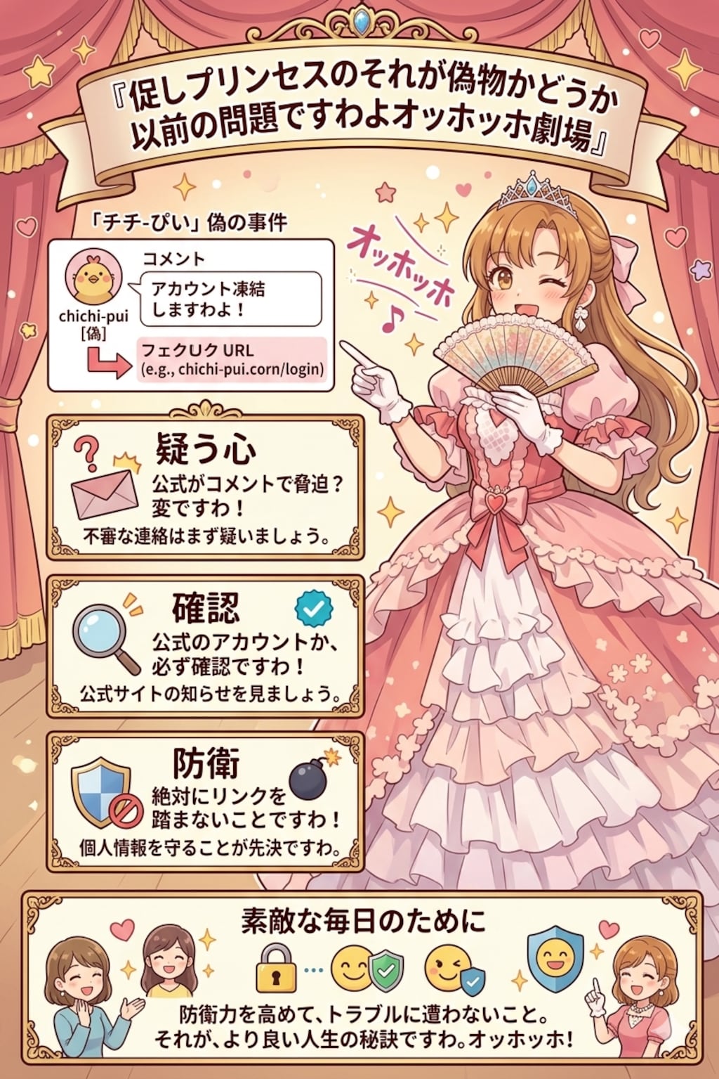 促しプリンセスのそれが偽物かどうか以前の問題ですわよオッホッホ劇場