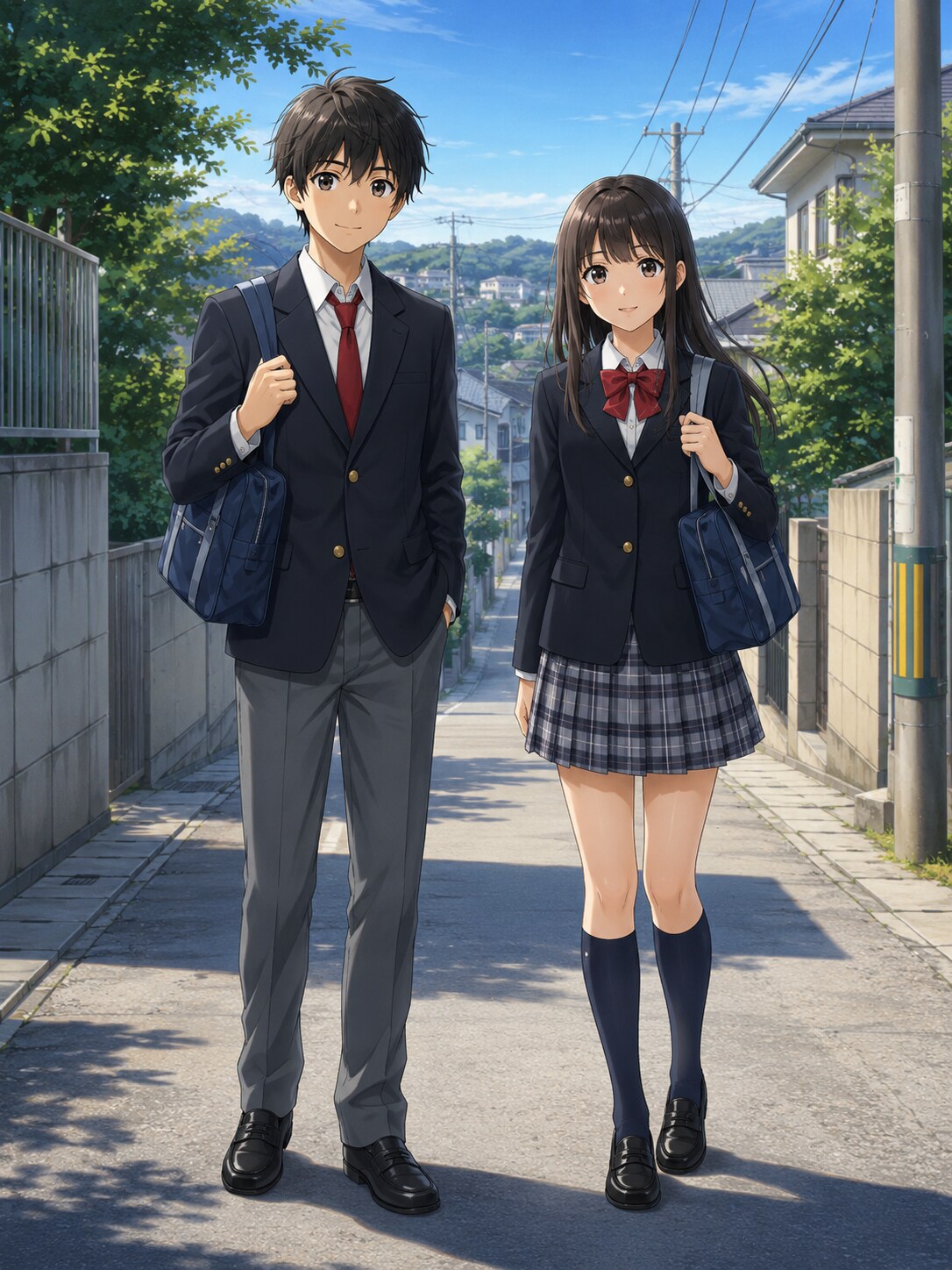 男子高生と女子高生