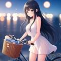 ピクセルちゃんと自転車3 3枚目