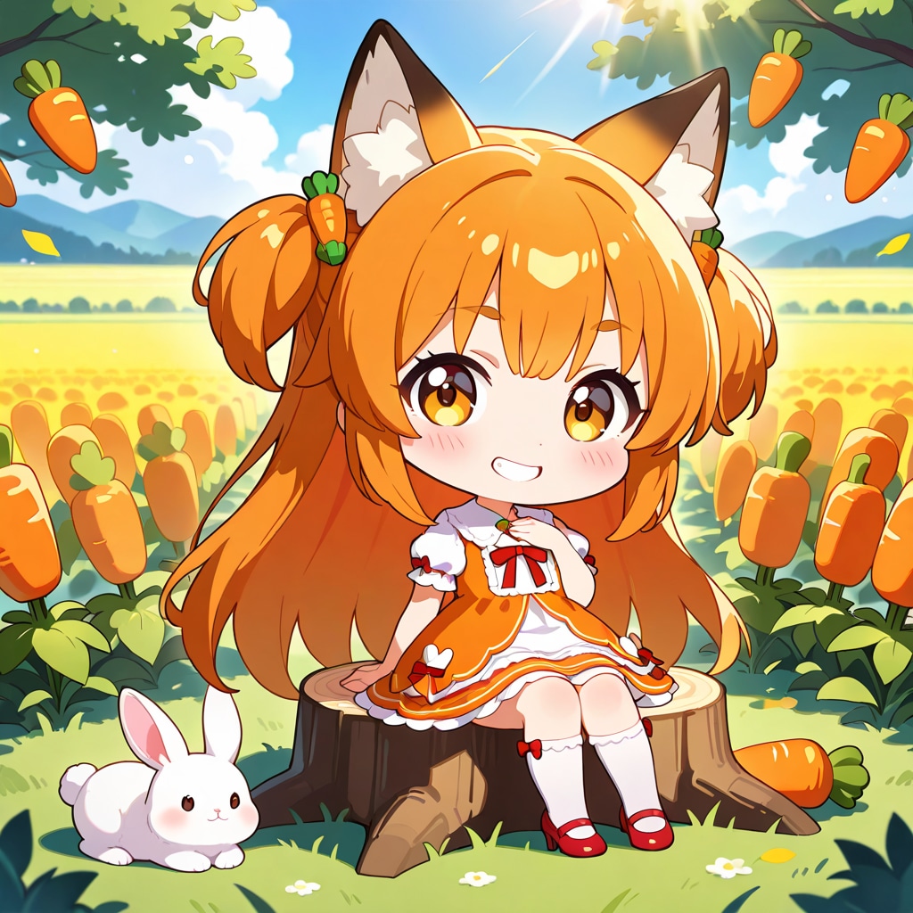 ミラさんに人参色のドレスを〜